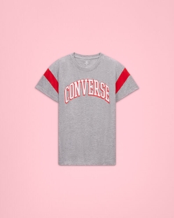 Camisetas Converse Colorblock Relaxed Para Niño - Gris | Spain-2560
